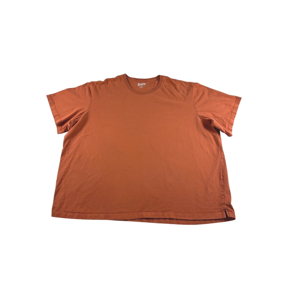Duluth‎ Trading Co Mens 4XL Relaxed Fit Longtail T Shirt Burnt Orange Cotton Tee